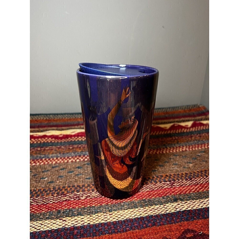 2020 Holiday Starbucks Siren Mermaid Ceramic Double Wall Travel Tumbler-12 oz